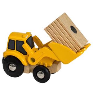 Brio World Tractor Loader with Bale 33436