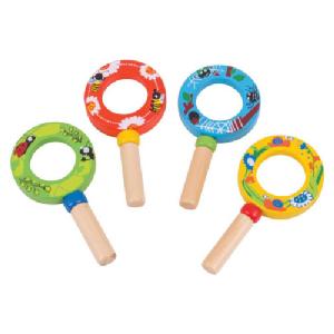 Bigjigs Mini Magnifier Magnifying Glass with wooden painted rim