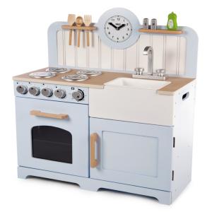 Tidlo Country Play Kitchen Blue and White