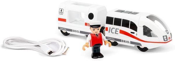 BRIO World ICE Rechargeable Train, Carriage and Driver 36088
