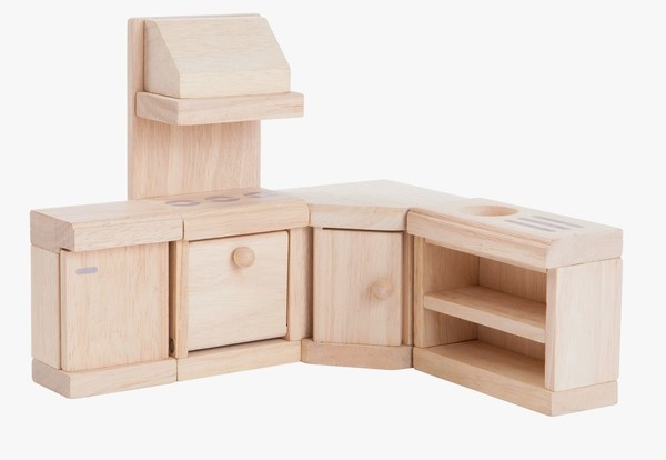 Plan Toys Classic Wooden Kitchen for Dolls House
