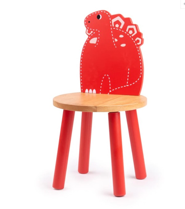 Tidlo Stegosaurus Dinosaur Wooden Chair
