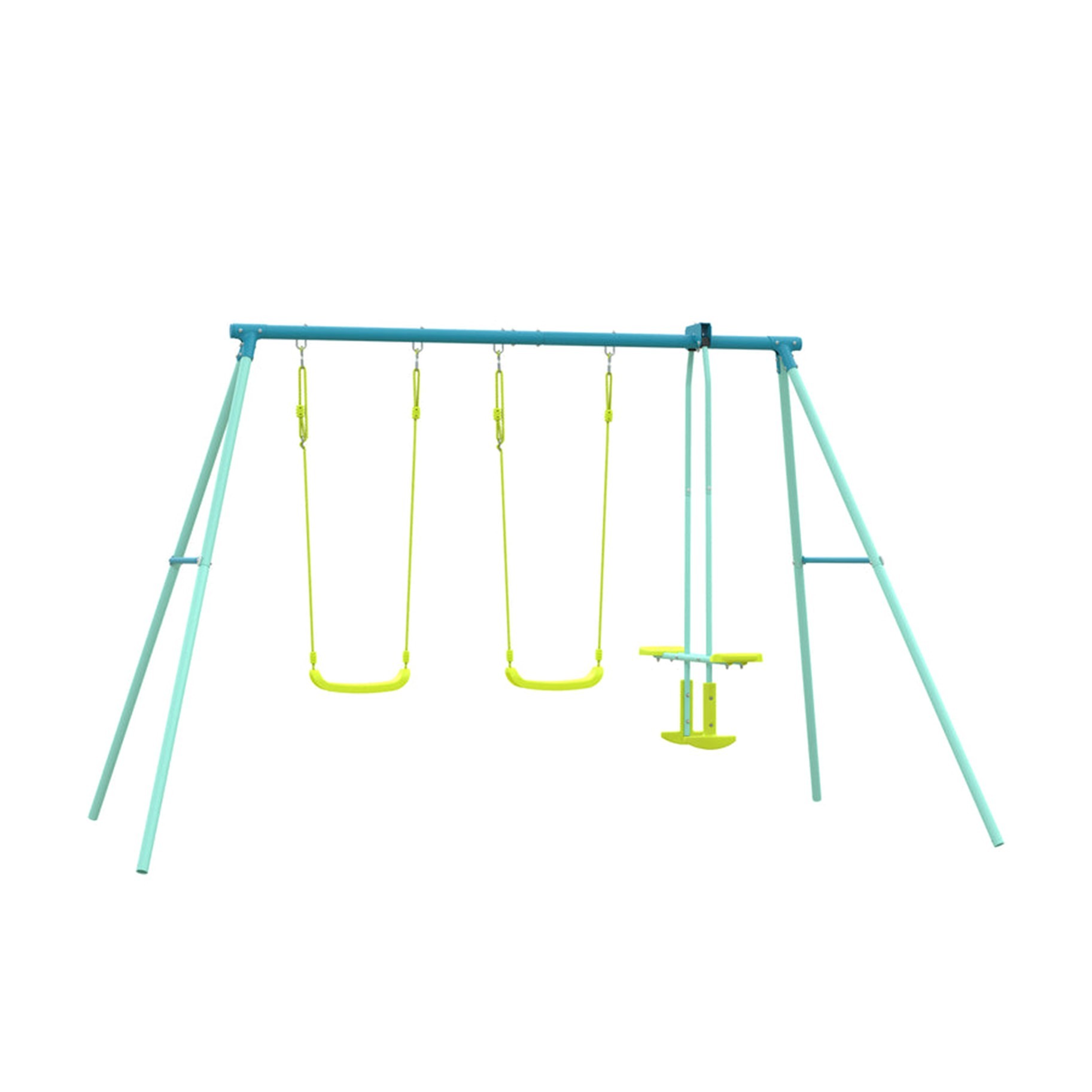 TP Double Metal Swing Set With Glider