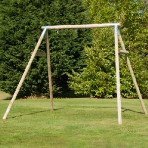TP Knightswood Wooden Swing Frame Double