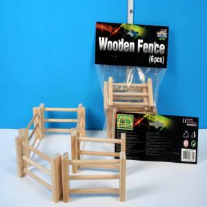 Kids Globe Pack of 6 Wooden Fences 1:32 Scale