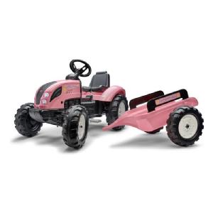 Falk Pink Tractor and Trailer Age 3+ 1058AB