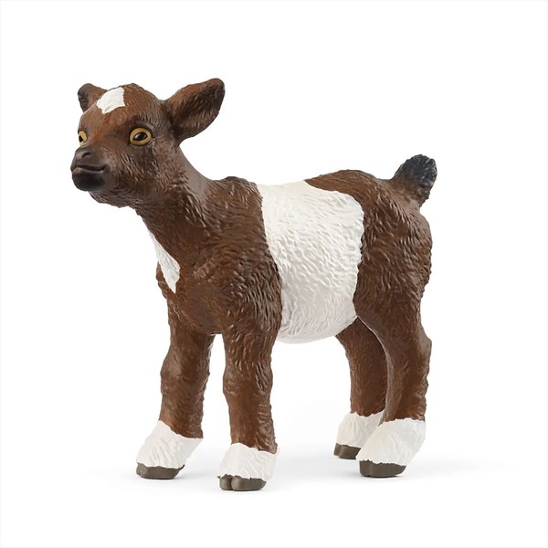 Schleich Goat Kid Brown with white belt and socks 14888