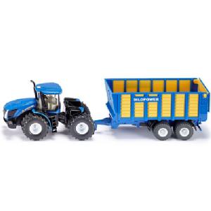 Siku New Holland T9 Tractor and Silage Trailer 1:50 Scale