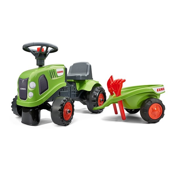 Falk Age 1+, My First Claas Tractor and Trailer with Rake and Shovel 212C