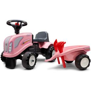 Falk My First Pink New Holland and Trailer with Rake and Shovel Age 1+