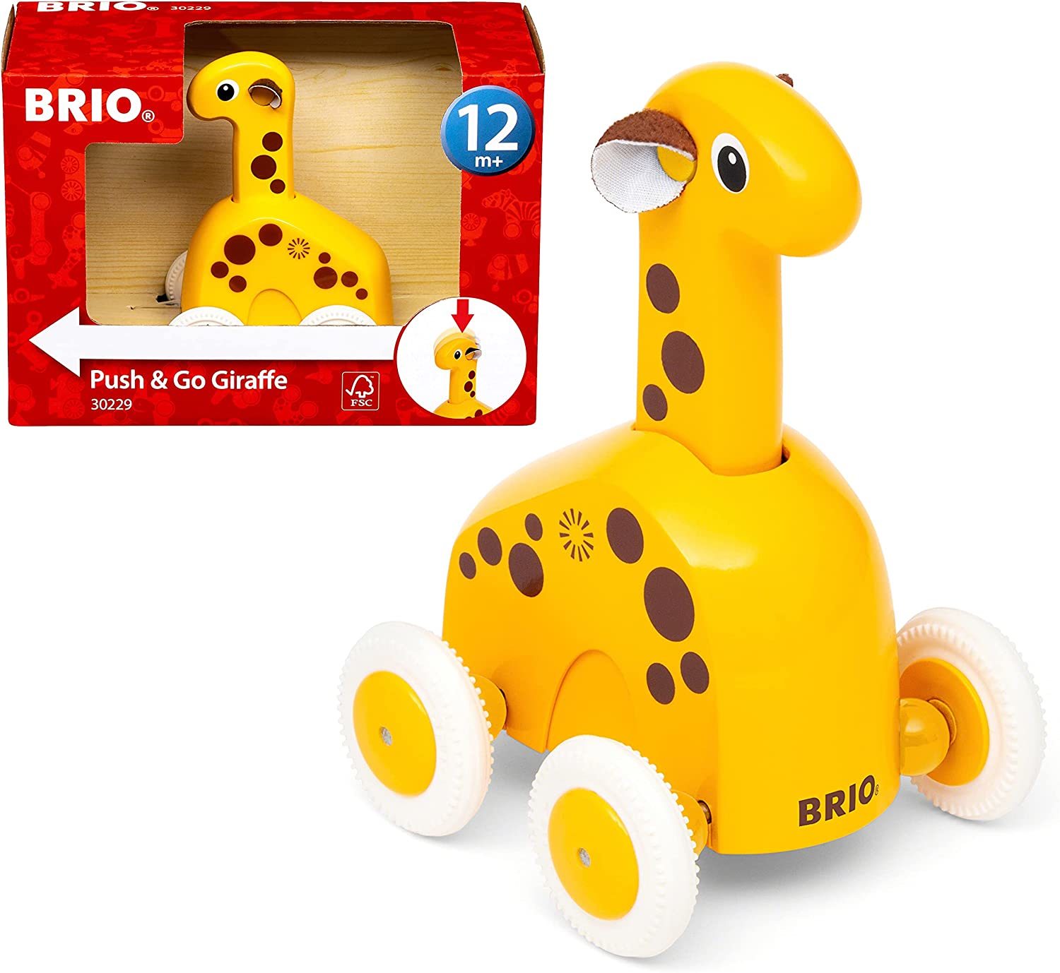 Brio World Push and Go Giraffe 30229
