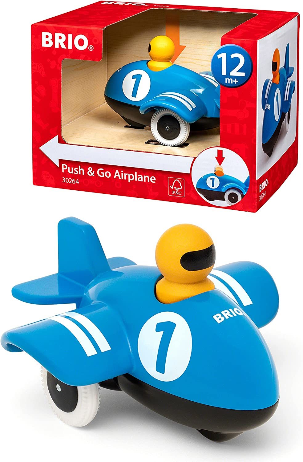 Brio World Push and Go Airplane 30264