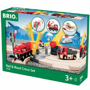 Brio World Rail and Road Crane Set 33208