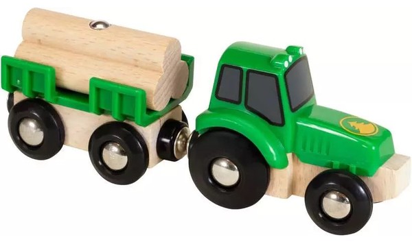 BRIO World Tractor with Load of Logs 33799