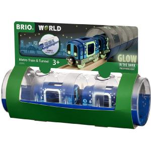 BRIO World Tunnel & Glow in the dark Metro Train 33970