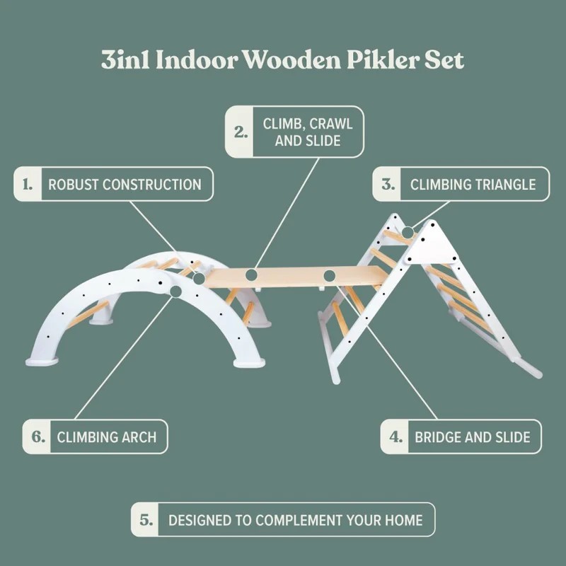 TP Active Tots 3 in 1 Indoor Climbing Playset TP1010