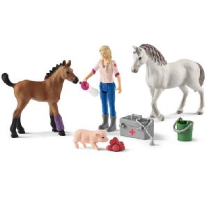 Schleich Vet Visiting Mare and Foal