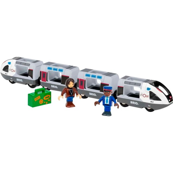 BRIO World TGV INOUI Train and Carriages with People 636087