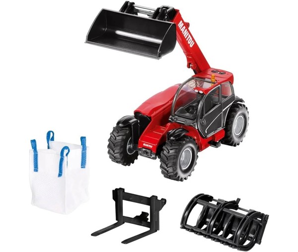 Siku Manitou Telehandler with Accessories and Attachments