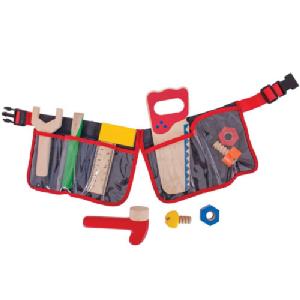 Bigjigs Carpenters Red Tool Belt