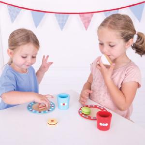 Bigjigs Toys Wooden Tea Time Play Set