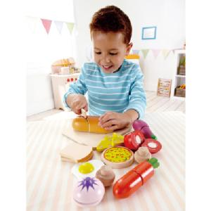 Hape Chefs Choice Wooden Cut Up Food Set