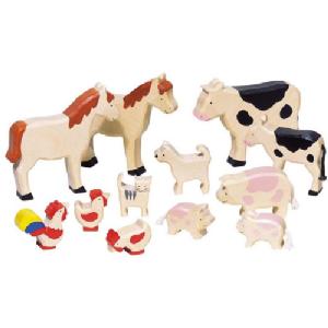 Goki Wooden Farm Animals