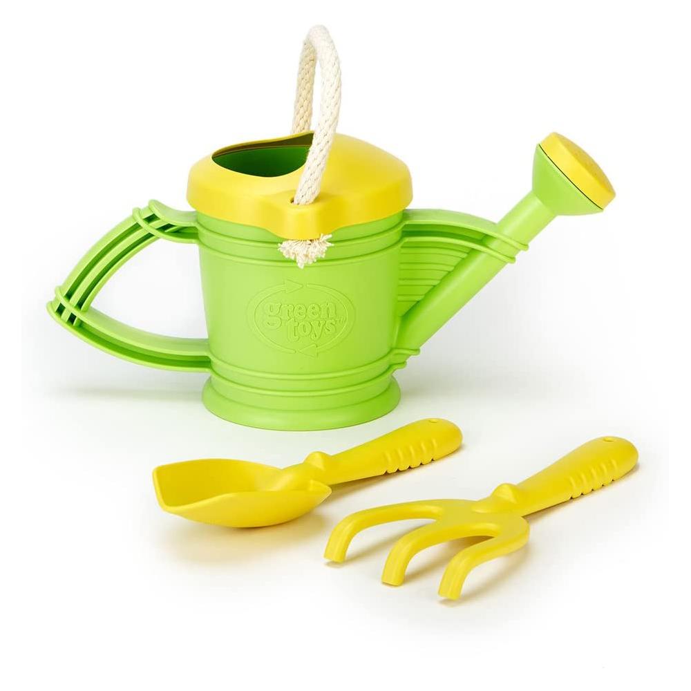 Green Toys Watering Can with Trowel and Rake