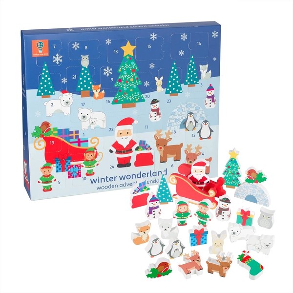 Orange Trees Winter Wonderland Christmas Advent Calendar