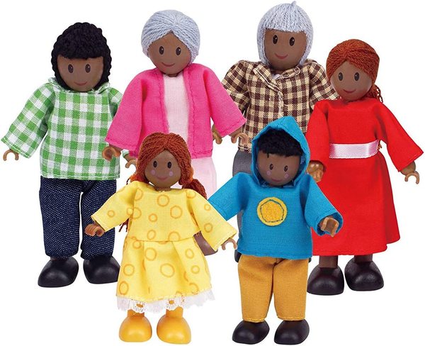 Hape African American Doll Family