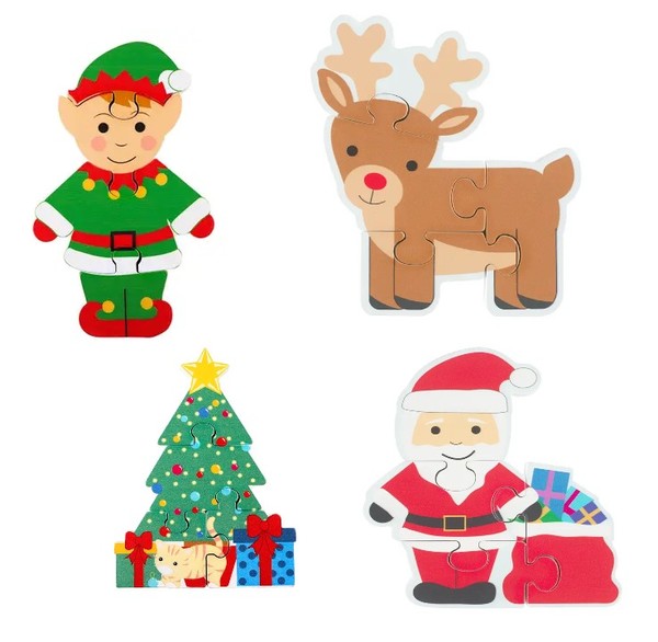 Orange Toys Christmas Wooden Puzzle