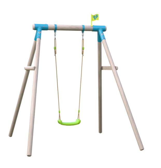 TP Compact Wooden Swing Frame Single