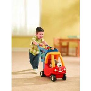 Little Tikes Cozy Shopping Cart Red and Yellow