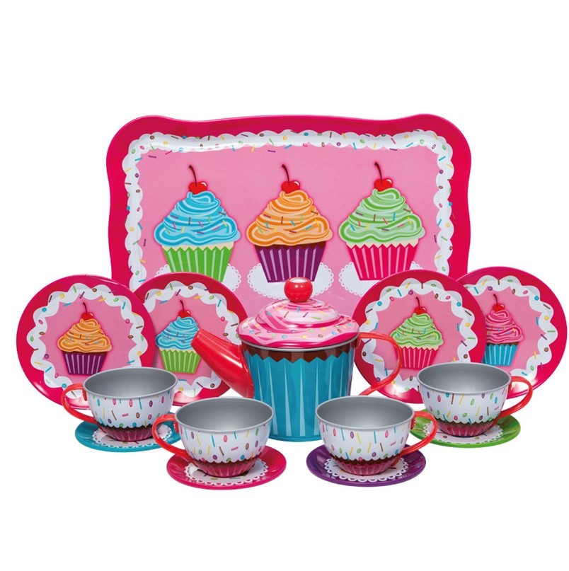 BigJigs Tin Cupcake Tea Set