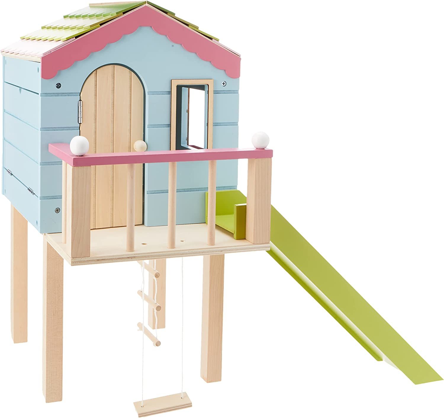 Lottie Wooden Tree House Dolls and Fairy House 