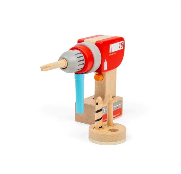 BigJigs Hand Drill with Wooden Drill Bits