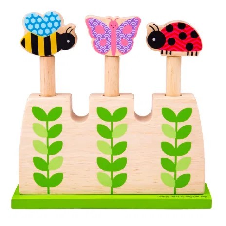 Big Jigs Garden Pop Up Wooden Spring Toy