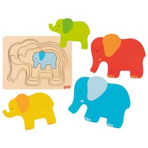 Goki Elephant 5 Layered Puzzle