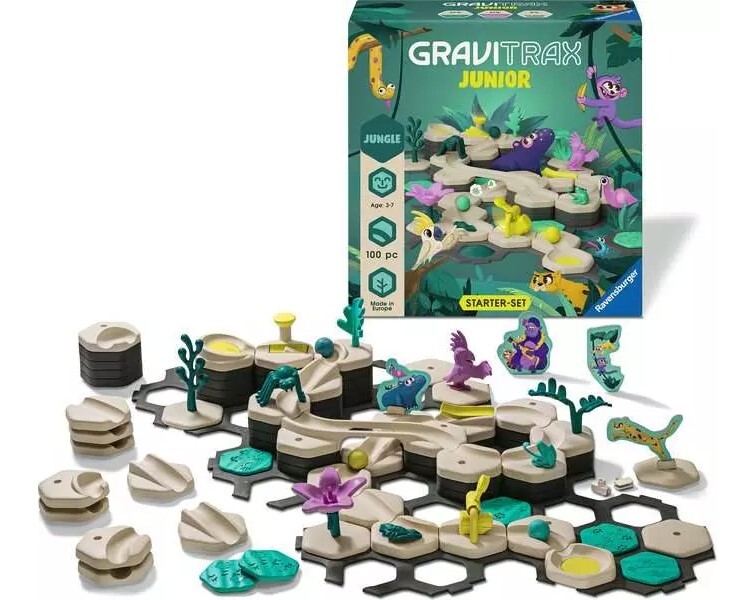 Gravitrax Junior Starter Set Game Jungle 100 pieces 