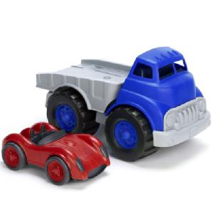 Green Toys Flatbed Truck and Race Car