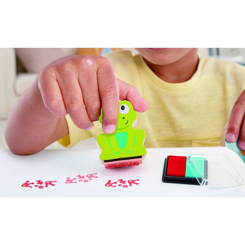 Hape Paw Print Stamps and Ink Set