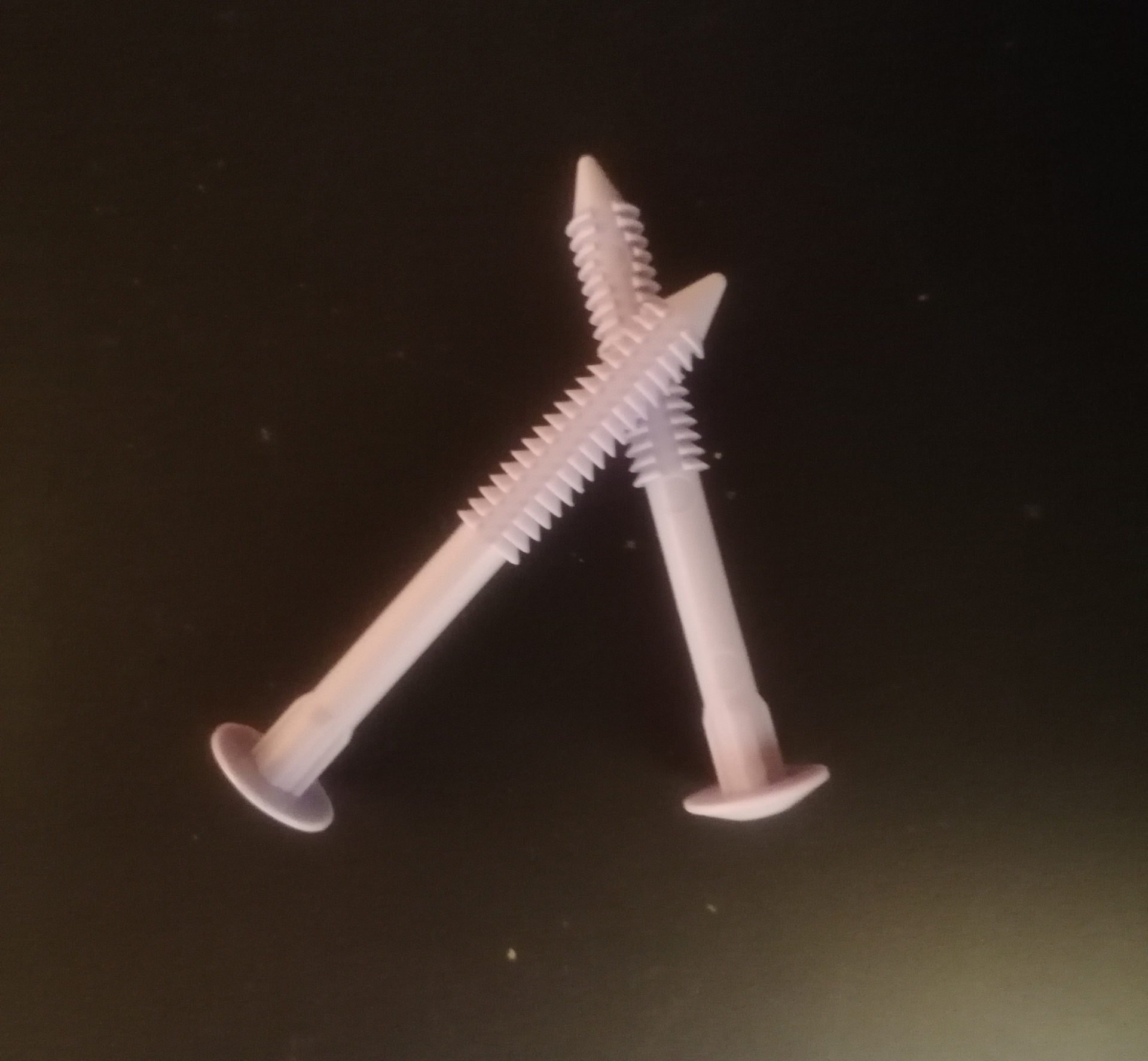 Large Plastic Fastener X2 Lilac Image