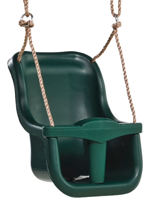 KBT Baby Seat Luxe Green with Poly Hemp Ropes