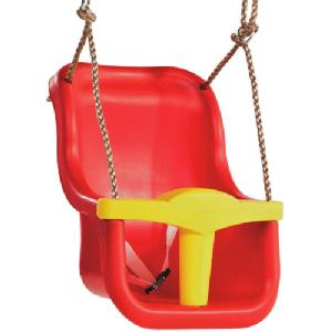 KBT Baby Seat Luxe Red and Yellow with Poly Prop Ropes