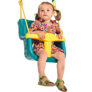 KBT Baby Seat Luxe Turquoise and Yellow