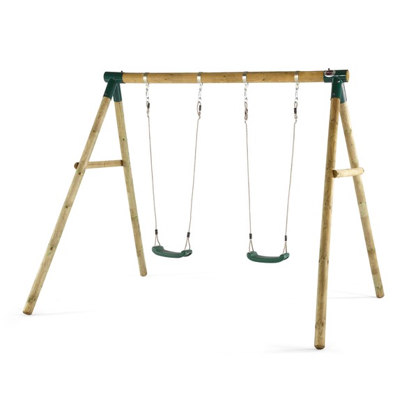 Plum Marmoset Wooden Double Swing Frame with Seats