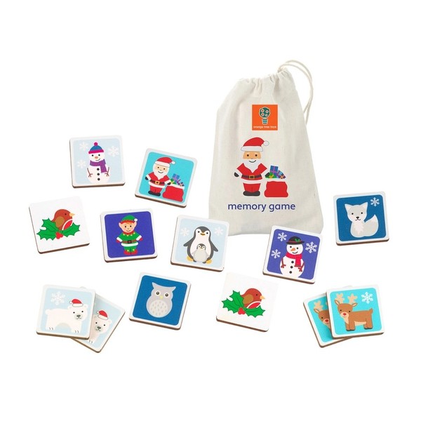 Orange Toy Winder Wonderland Christmas Memory Game