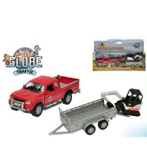 Kids Globe Pick Up, Trailer and Mini Excavator