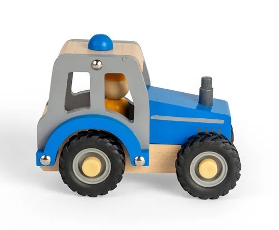 BigJigs Mini Tractor Blue