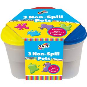Galt Non Spill Water or Paint Pots x 3